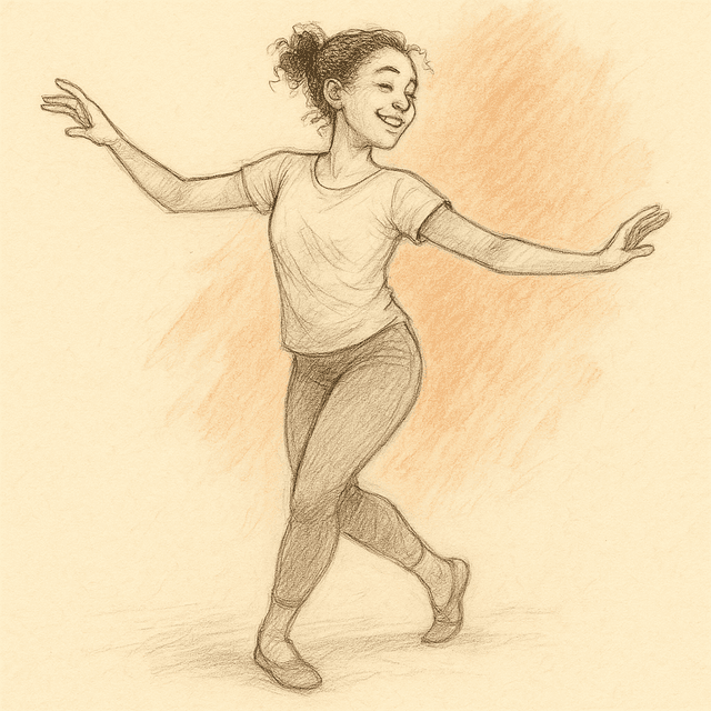 Memorized dance steps — embodied recall through repetition