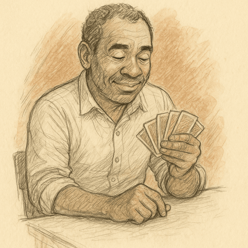 Card game concentration — focused attention and memory in play